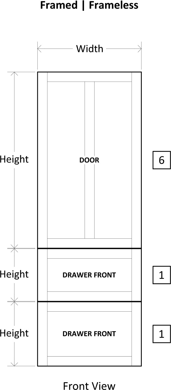 Specsheet App Panel Refrigeration Door Drawer Tall 1