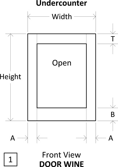 Specsheet App Panel Wine Door Frame Only 1