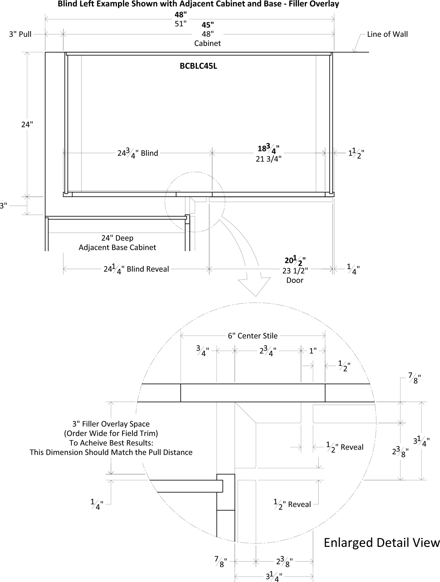 Specsheet Corner Blind Base Framed Overlay