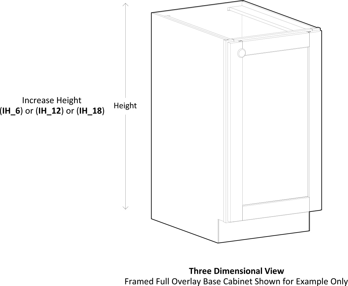 Specsheet Mod Dimensional Increase Height