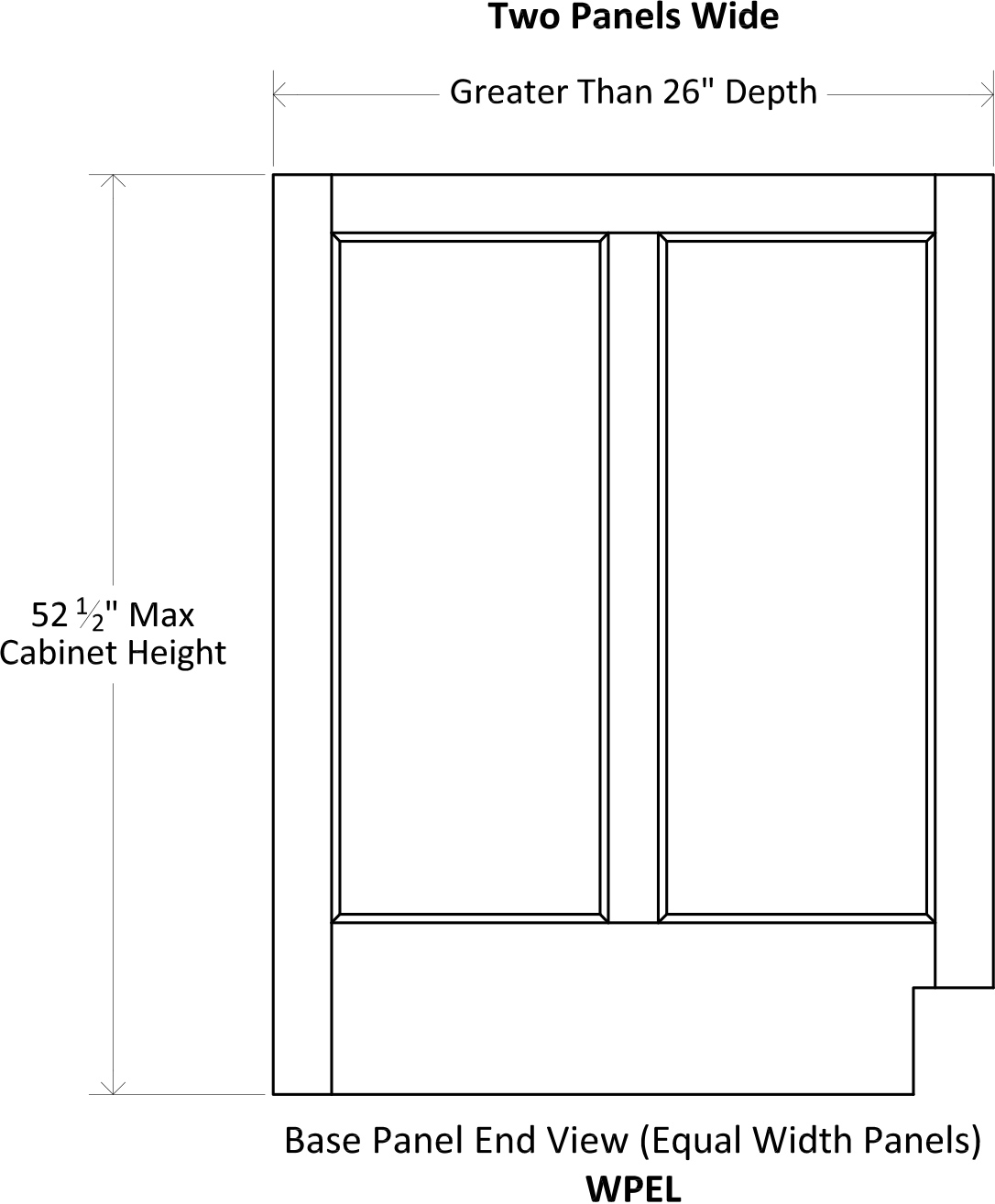Specsheet Wainscot Panel End Base 2