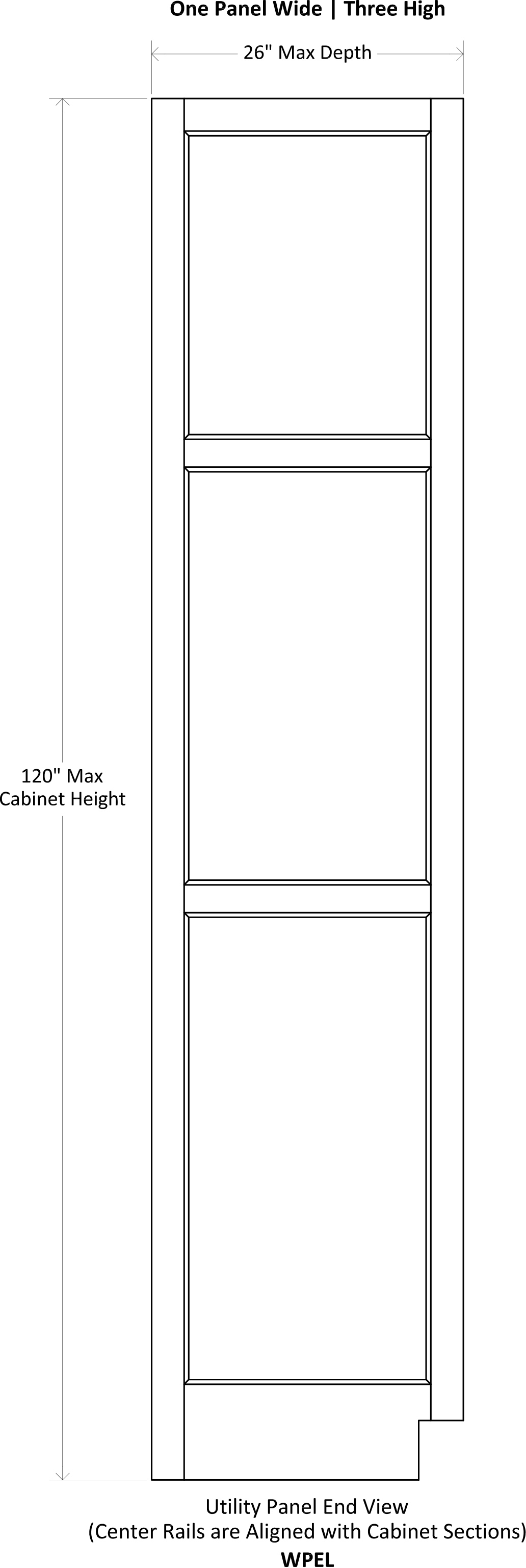 Specsheet Wainscot Panel End Utility 2